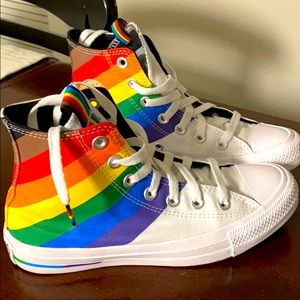 White pride converse